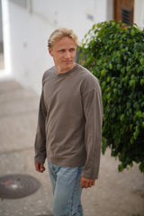 Boxy Washed Long Sleeve - Soft Brown