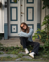 Boxy Washed Long Sleeve - Harbour Grey