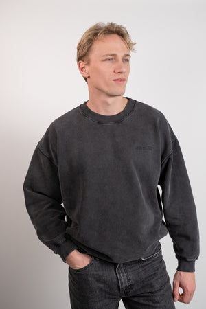 Ecstaski Vintage Washed Sweatshirt - Faded black