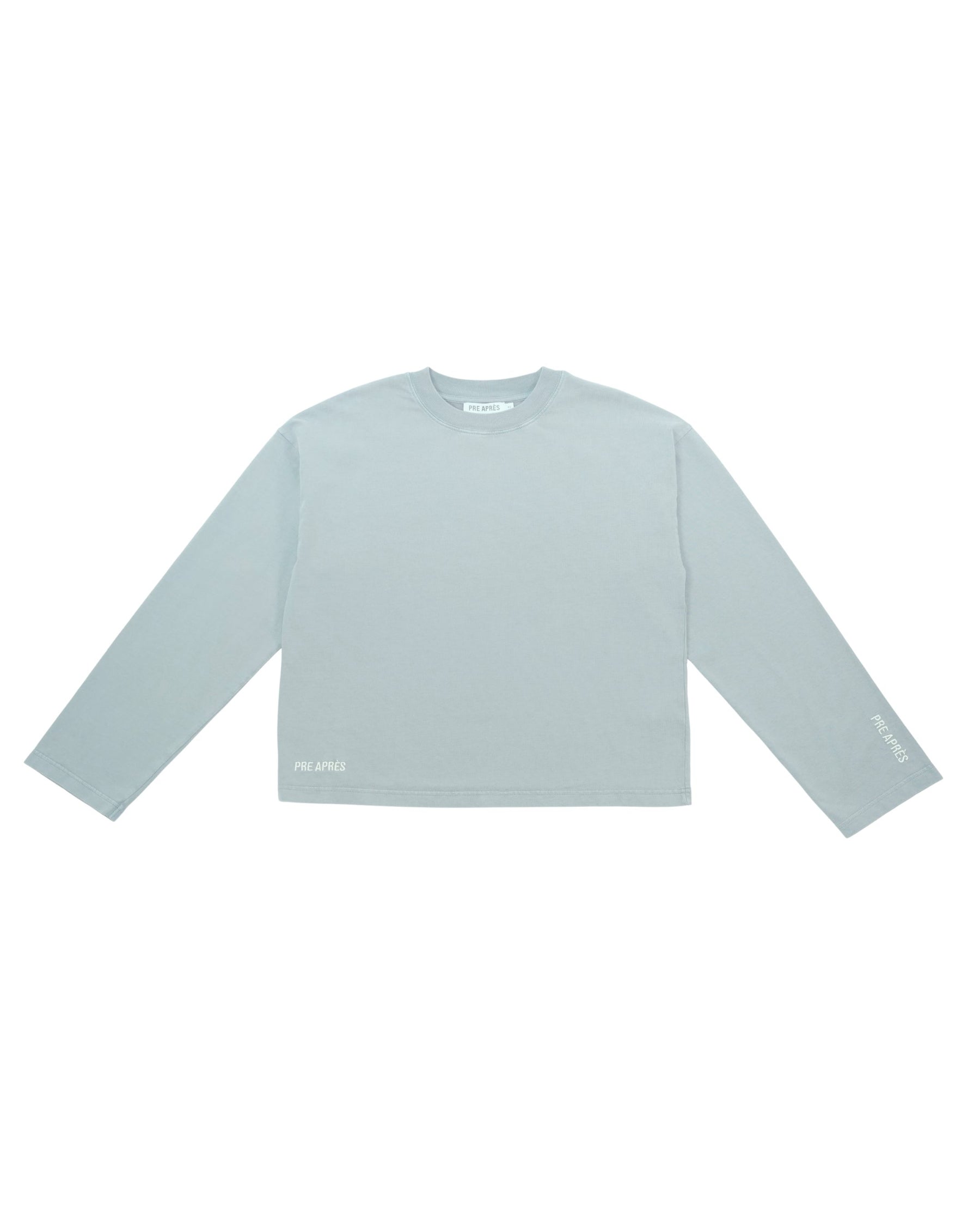 Boxy Washed Long Sleeve - Harbour Grey
