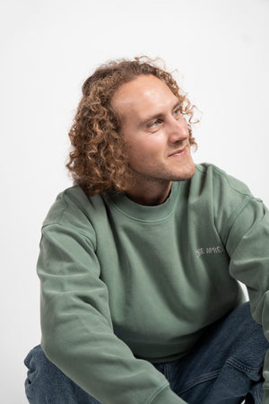 Vintage Washed Sweatshirt – Forrest Green