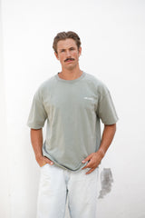 Base Washed Tee - Green stone