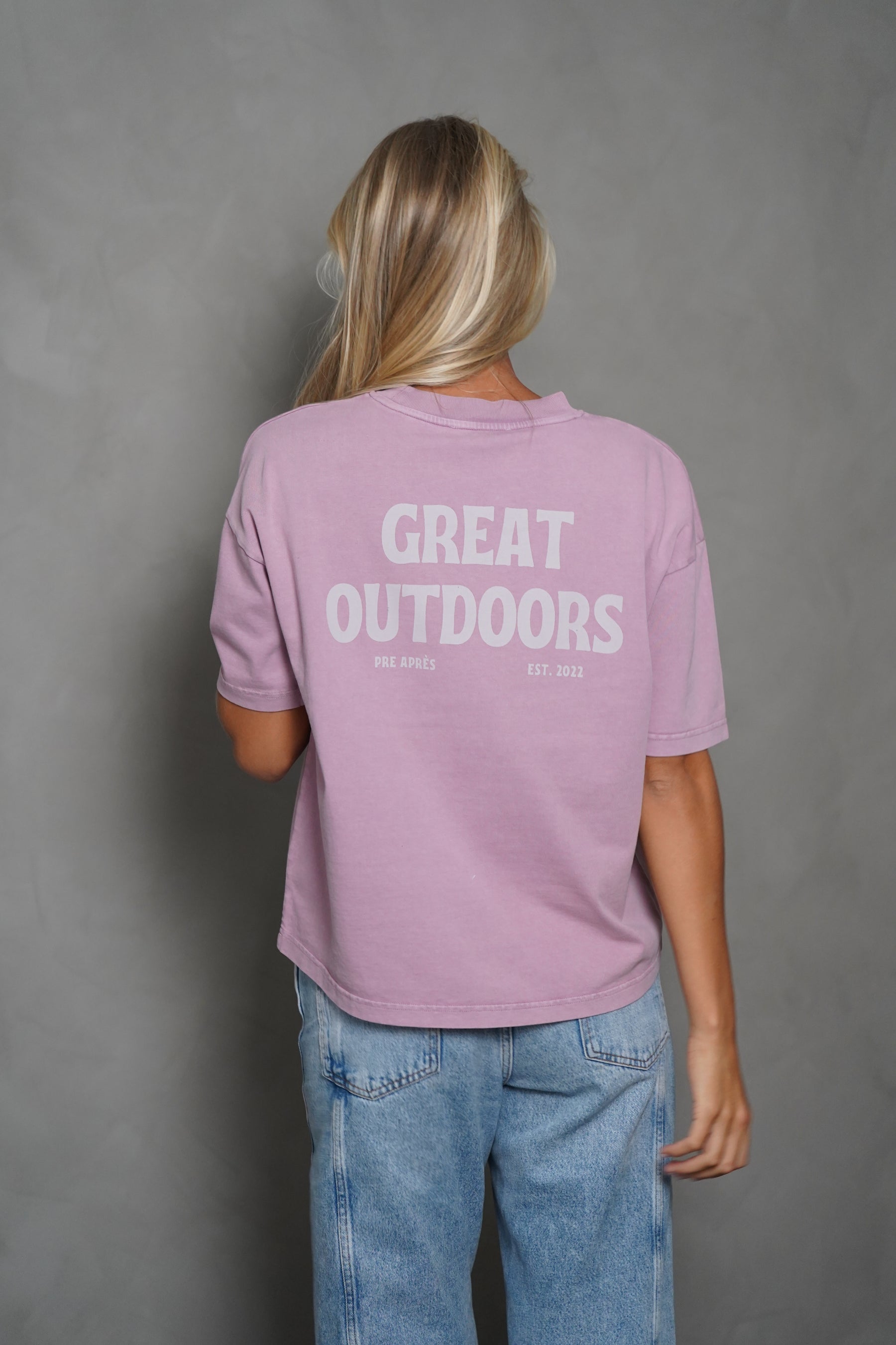 Great Outdoors Tee - Dusty Lilac