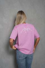 Alpine Horizon Tee - Soft Pink