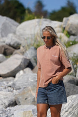 Base Washed Tee - Rusty Red