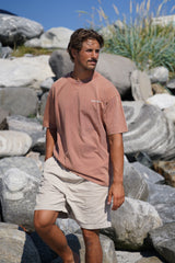 Base Washed Tee - Rusty Red