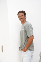 Base Washed Tee - Green stone