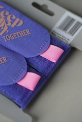 Pre Après Retro Ski Strap - Purple/Pink 2pk