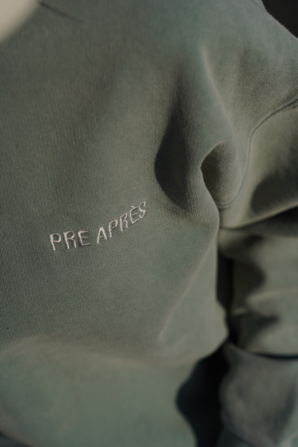Off Piste Vintage Washed Sweatshirt - Green Stone