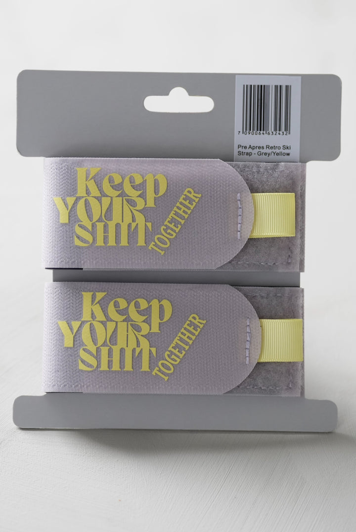 Pre Après Ski Strap - Yellow 2pk