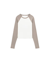 Duo Long Sleeve (w)- Brown/White