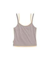 Duo Top - Taupe/Yellow
