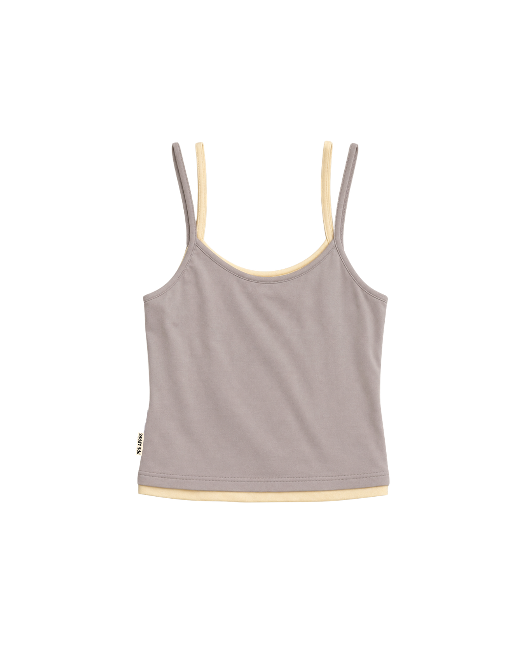 Duo Top - Taupe/Yellow