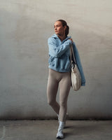 Vintage Washed Zip Jacket - Blue Breeze