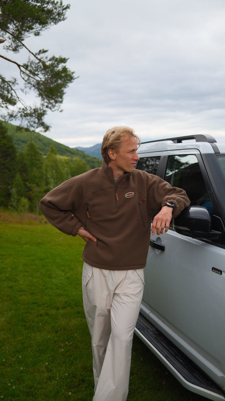 Summit Half Zip - Soft Brown