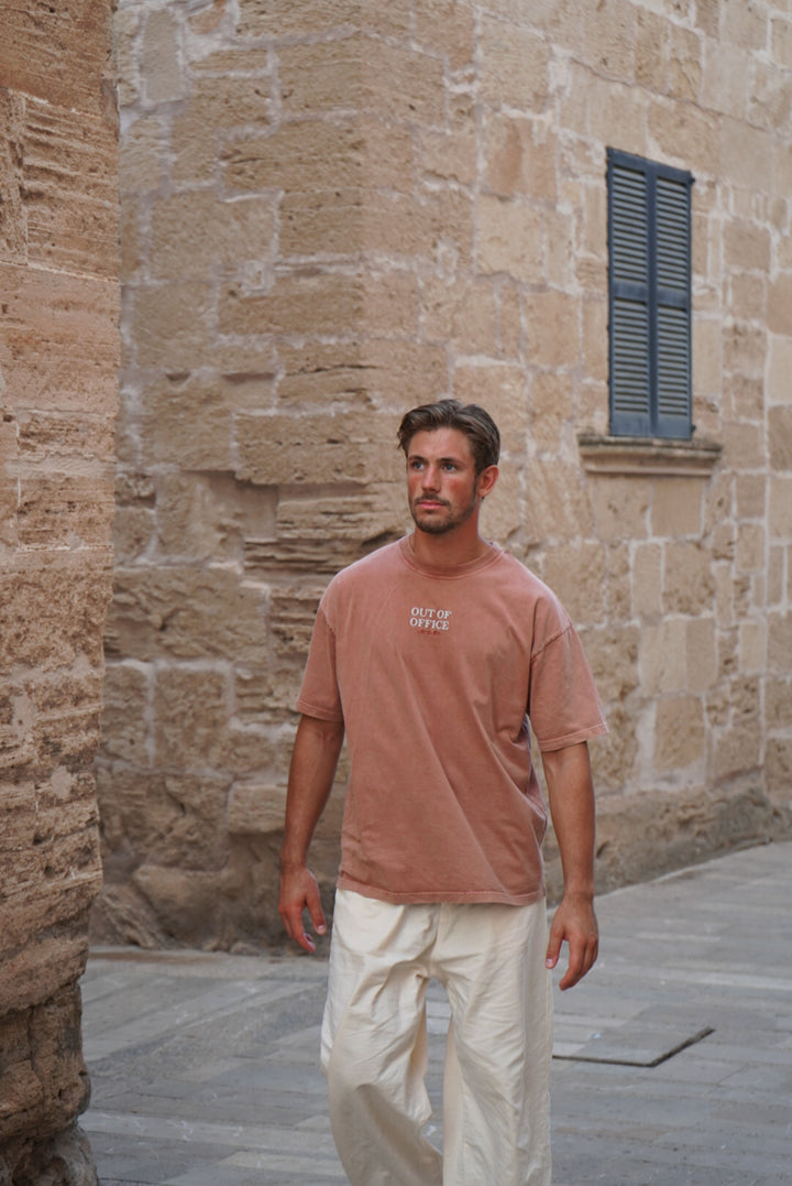 Out of Office Tee - Rusty Red