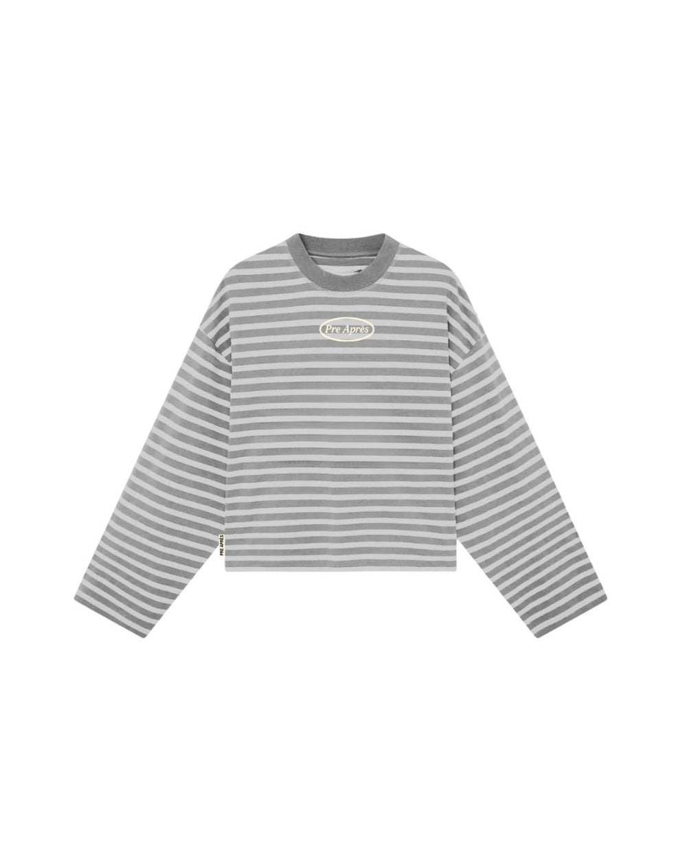 Logo Striped Long Sleeve - Grey/Grey