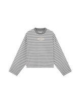 Logo Striped Long Sleeve - Grey/Grey