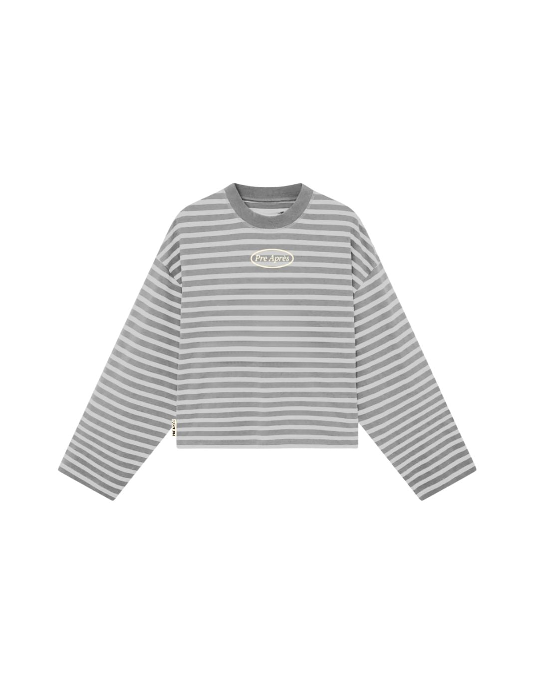 Logo Striped Long Sleeve - Grey/Grey