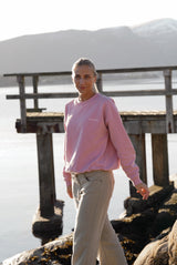 Vintage Washed Sweatshirt - Soft Pink