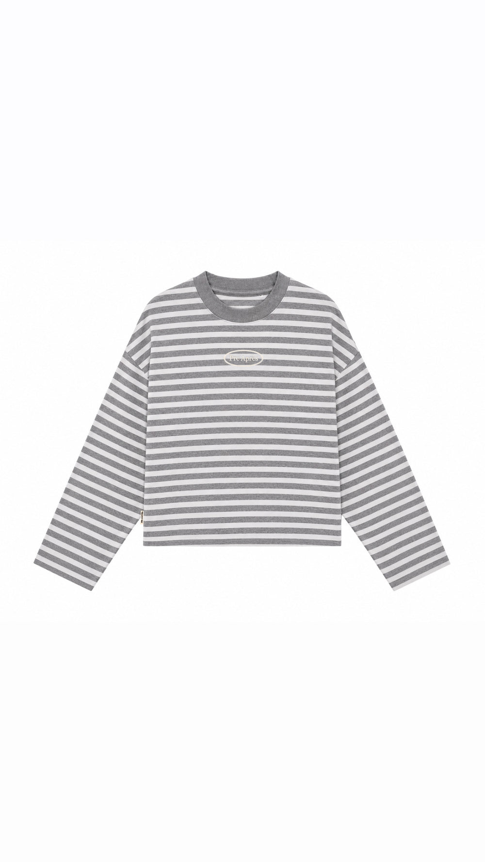 Logo Striped Long Sleeve - Grey/Grey