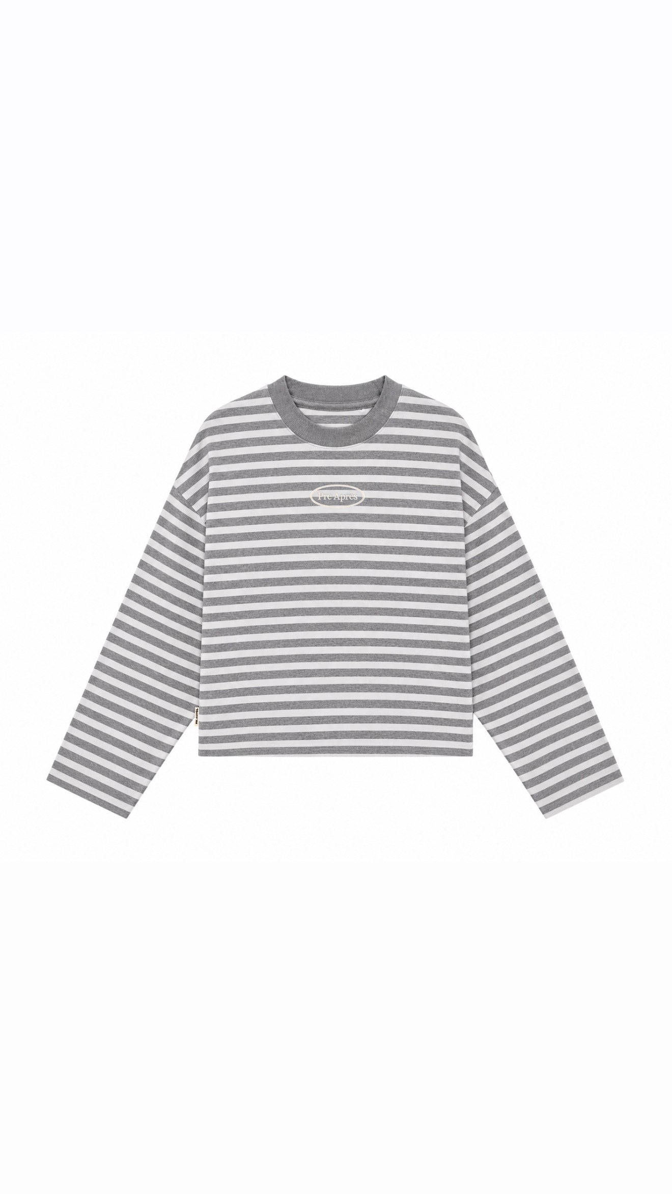 Logo Striped Long Sleeve - Grey/Grey