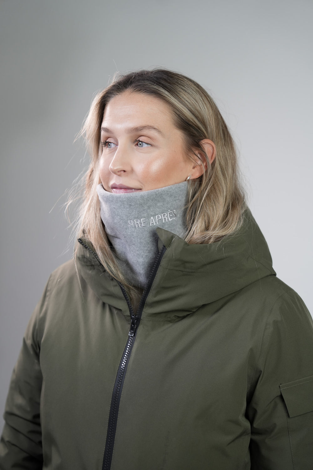 Fleece Neckwarmer - Stone Grey