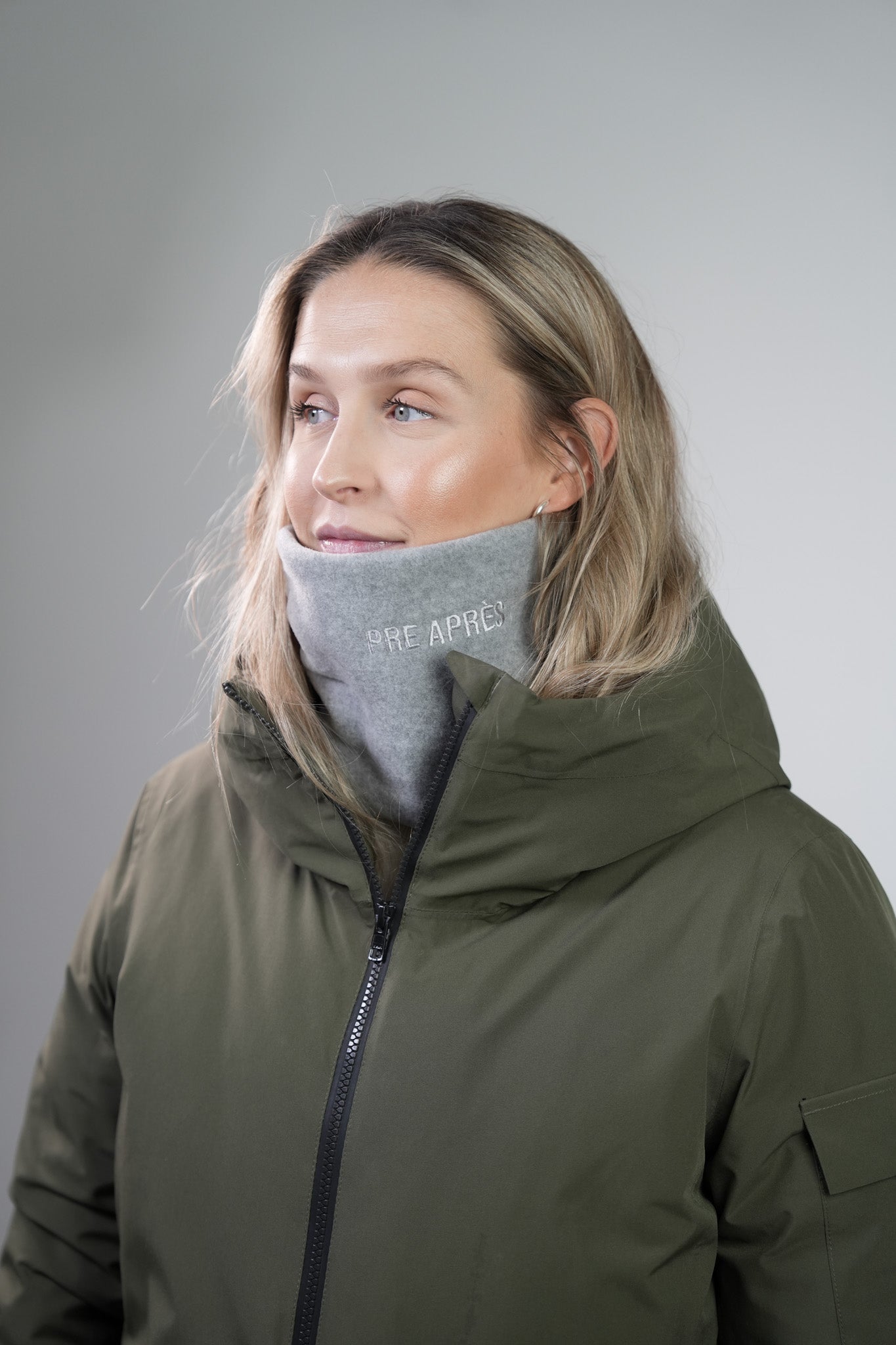 Fleece Neckwarmer - Stone Grey