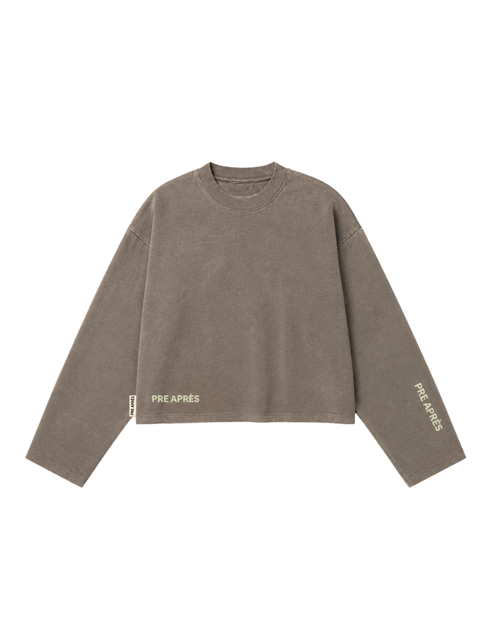 Boxy Long Sleeve - Brown Melange