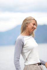 Duo Long Sleeve (w)- Cloud/White