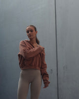 Vintage Washed Zip Jacket - Rusty Red