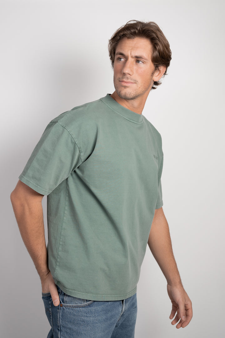 Base Washed Tee - Forrest Green