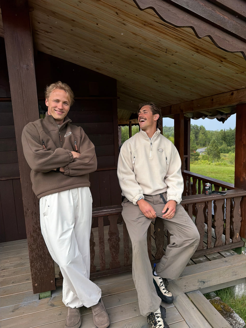 Summit Half Zip - Soft Brown