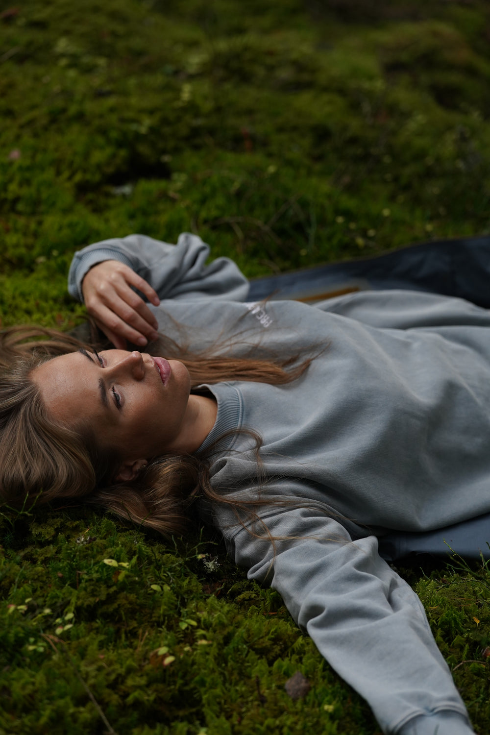 Off Piste Vintage Washed Sweatshirt - Stormy Blue