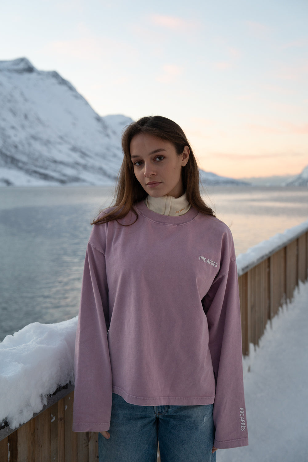 Boxy Alpine Long Sleeve - Dusty Lilac