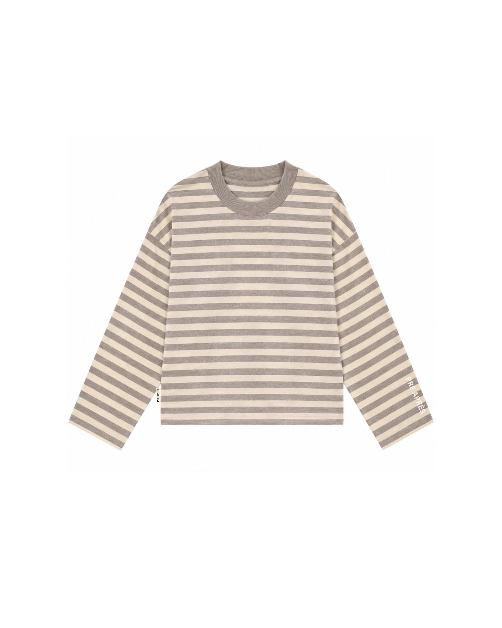 Logo Striped Long Sleeve - Brown/Yellow