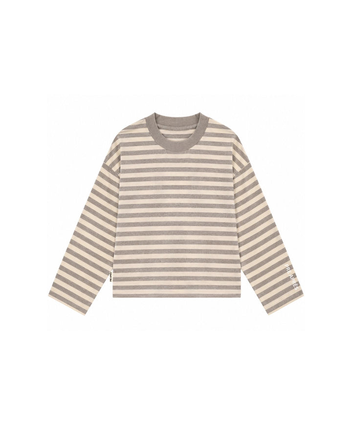 Logo Striped Long Sleeve - Brown/Yellow