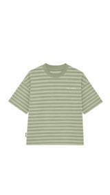 Striped Tee - Green/Lime