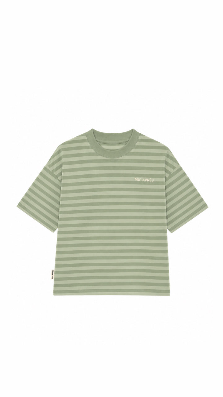 Striped Tee - Green/Lime