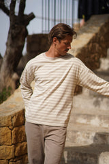 Boxy Long Sleeve - Grey/White