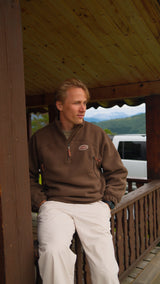 Summit Half Zip - Soft Brown