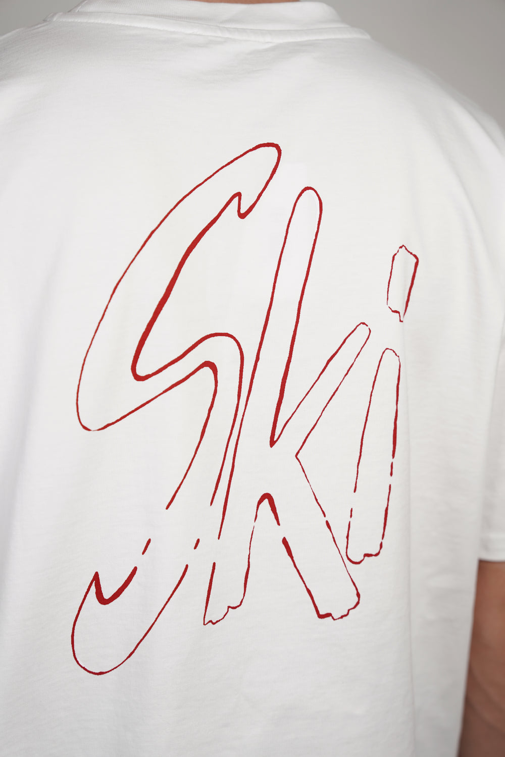 SKI Oversized Heavy Tee - White