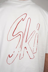 SKI Oversized Heavy Tee - White