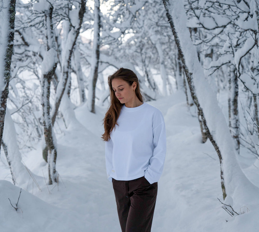 Boxy Long Sleeve - White