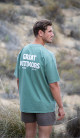 Great Outdoors Tee - Forrest Green