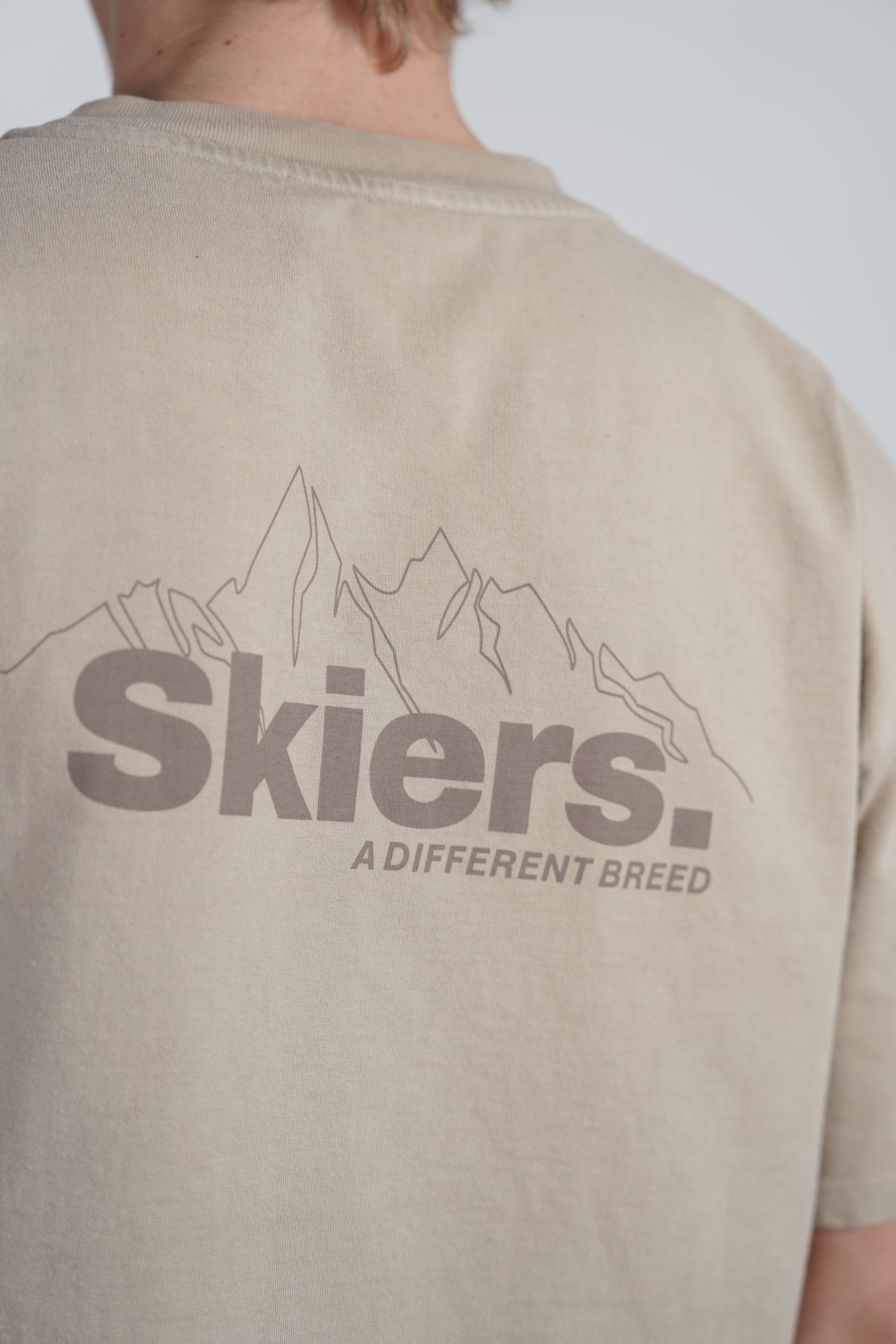 Skiers Oversized Heavy Tee - Sandstone