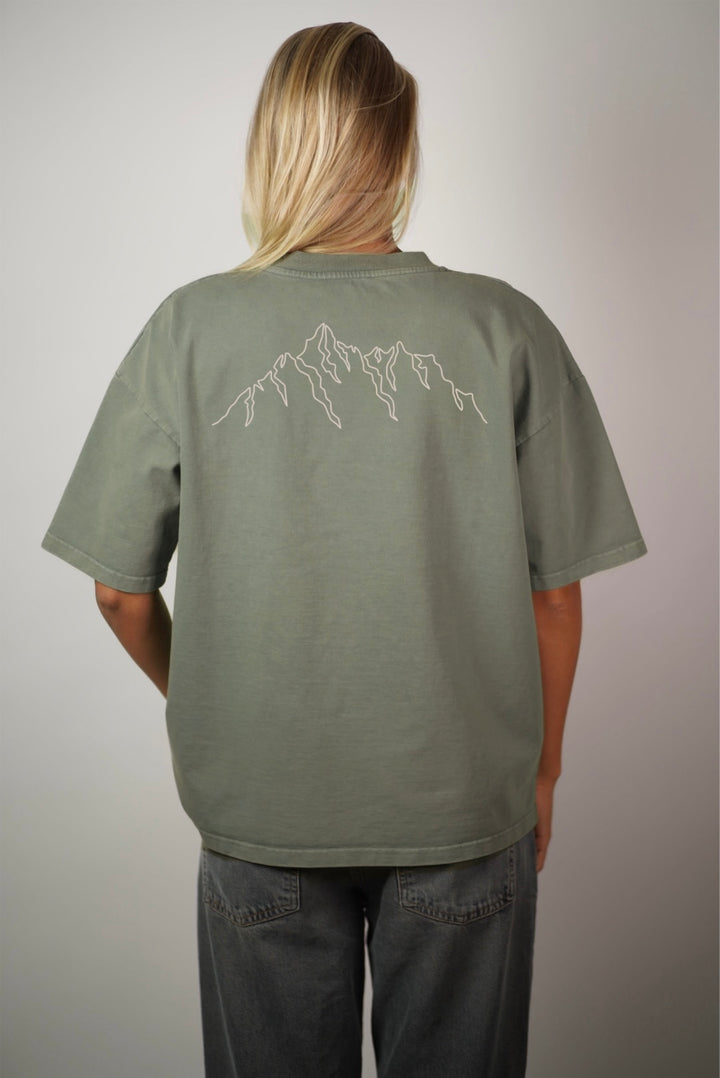 Alpine Horizon Tee - Green Stone