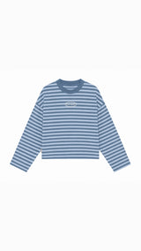 Logo Striped Long Sleeve - Blue/Blue