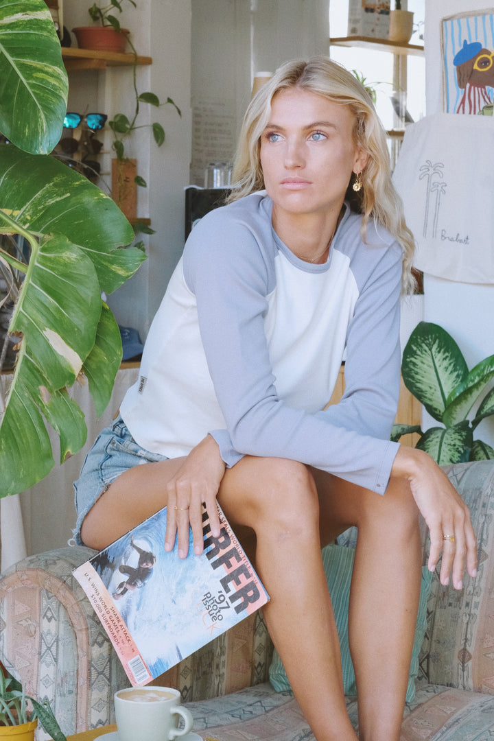Duo Long Sleeve (w) - Cloud/White