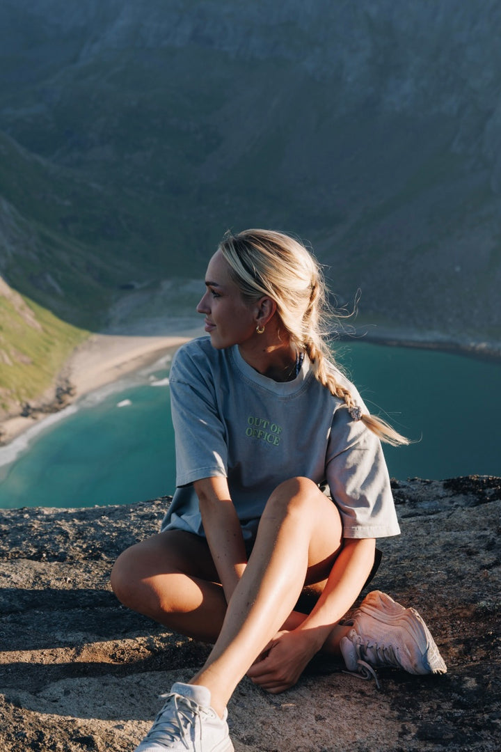 Out Of Office Tee - Coastal Blue